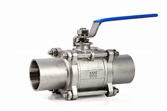 Кран шаровой приварной DN65 2 1/2''/76.1 мм AISI304